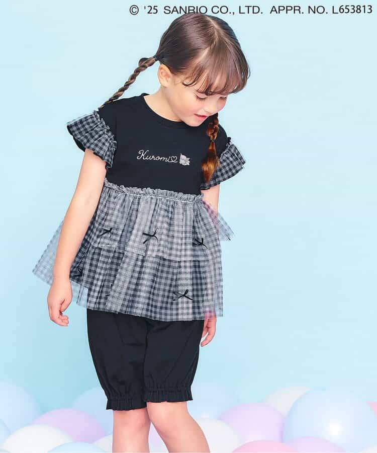 Japanese Ampersand x Sanrio Bow-knot Tulle Two-Piece Set (80-140cm) for Girls Spring TOPS PANTS (Other Brands)