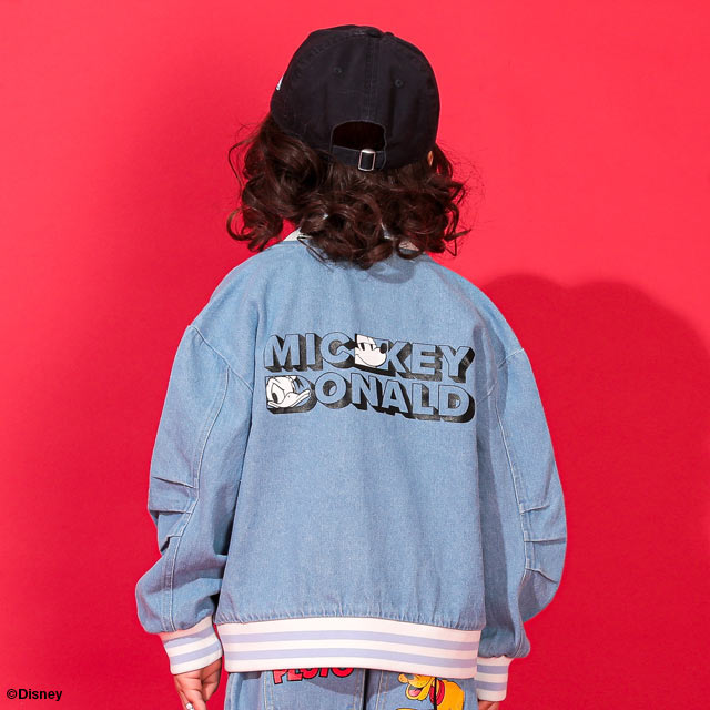 Japanese BDL x Disney Baseball Denim Jacket 80-140cm Boys Spring/Summer OUTERWEAR