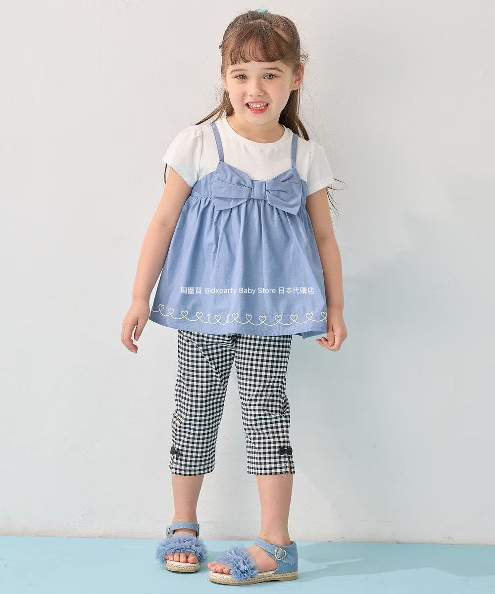 Japanese children's clothing aF#a325 contact cold stretch leggings 100-160cm girls summer PANTS