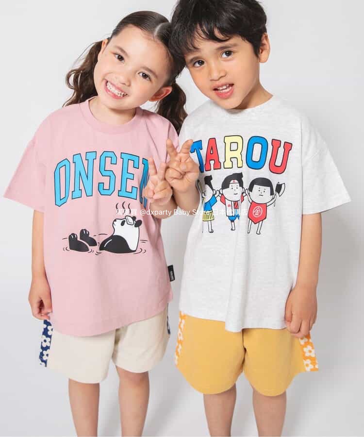 Japanese children's clothing BREEZE side pattern shorts 80-140cm boys/girls summer PANTS