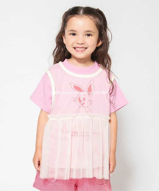 Japanese children's clothing BREEZE chiffon vest top 80-140cm girls summer TOPS