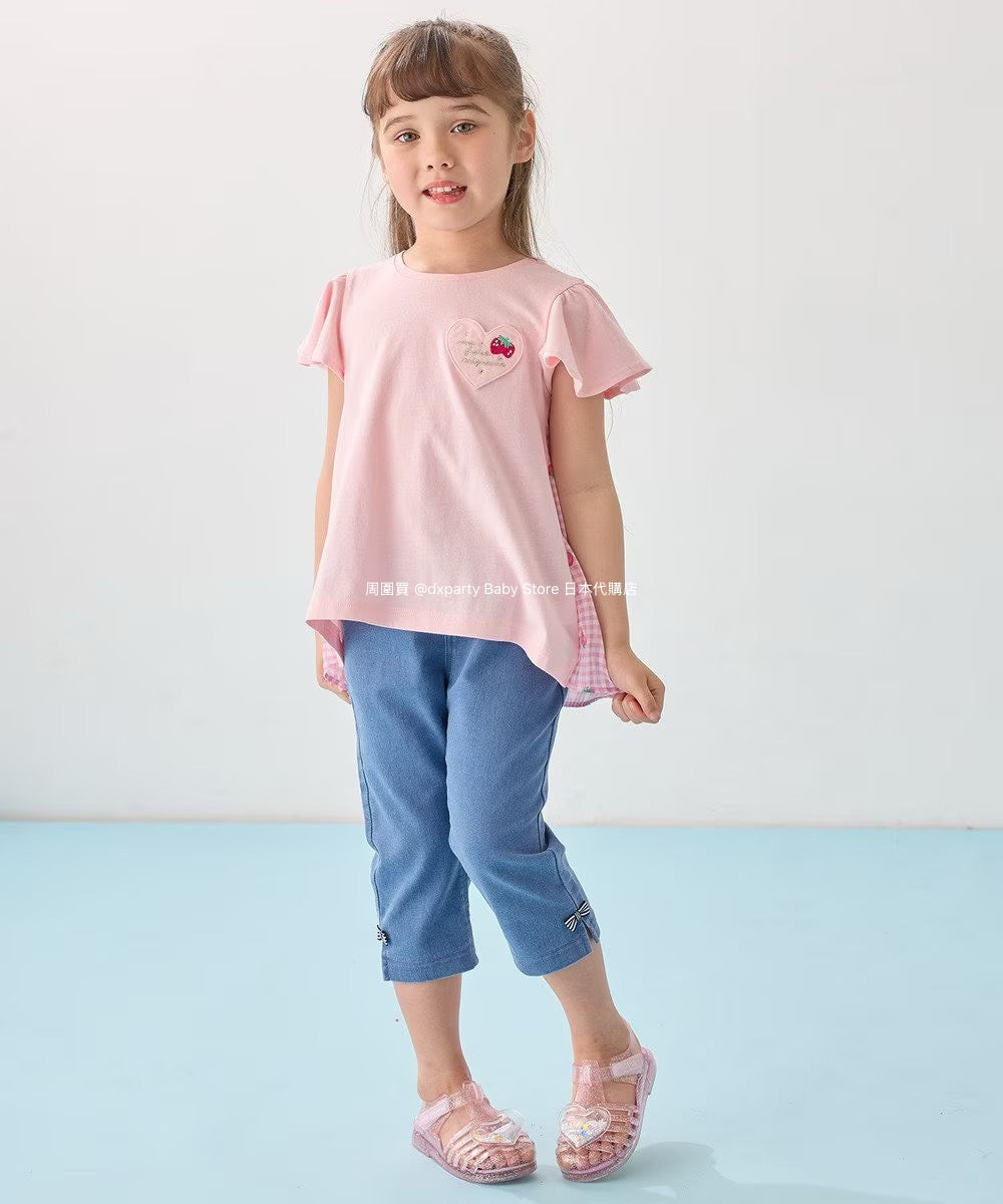 Japanese children's clothing aF#a325 contact cold stretch leggings 100-160cm girls summer PANTS
