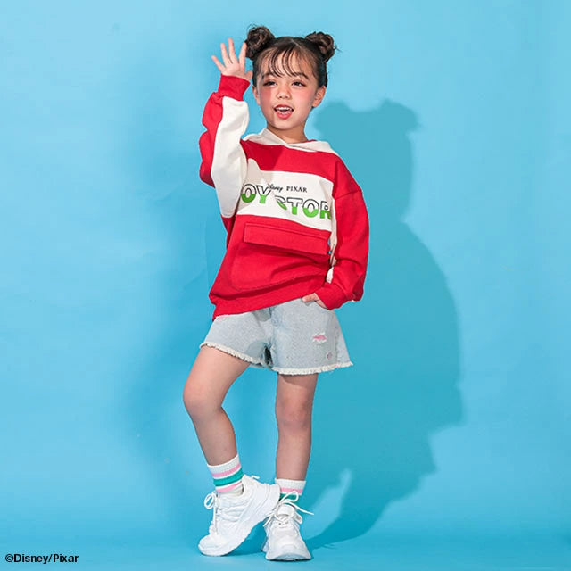 Japanese BDL x Disney Toy Story 3D Pocket Sweatshirt (80-140cm) for Boys/Girls Spring/Summer TOPS