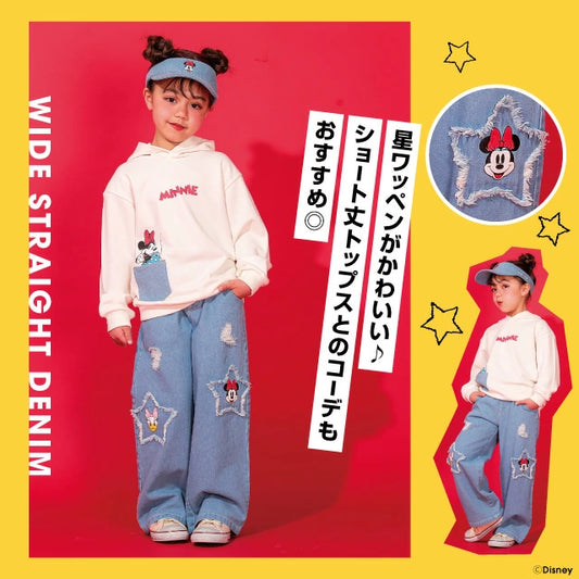 日本童裝 BDL x Disney 牛仔長褲 100-140cm 女童款 春夏季 PANTS