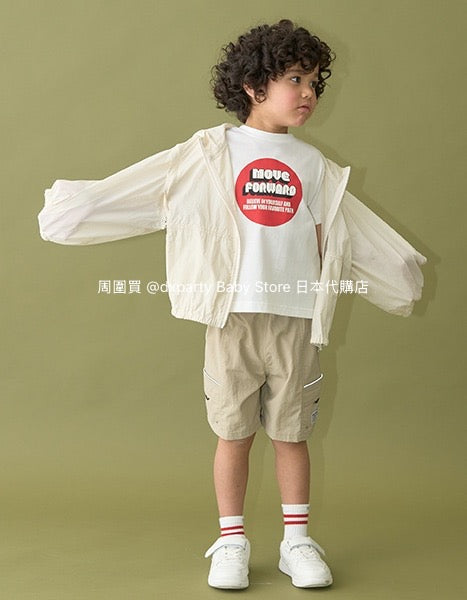 Japanese children's clothing b・R# 2Way vest with detachable sleeves (100-150cm) for boys and girls, spring and summer outerwear