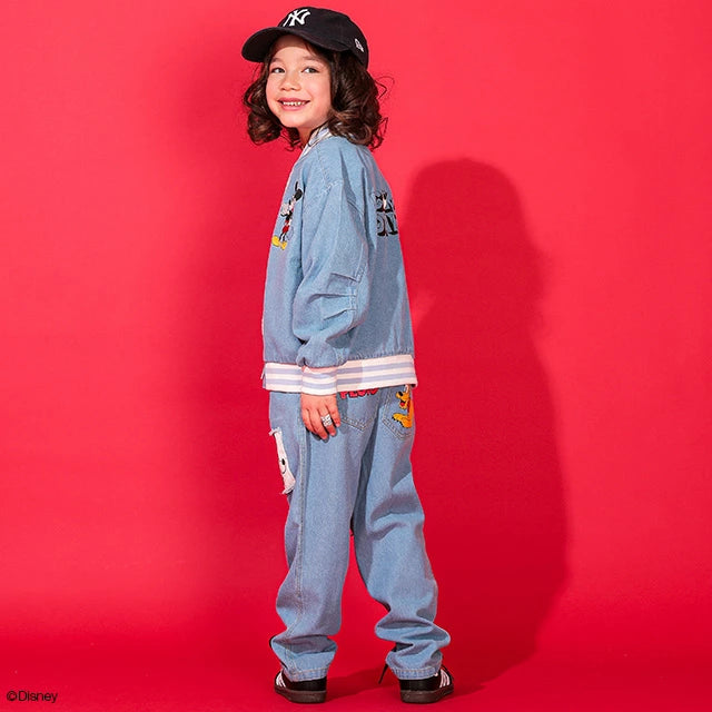 Japanese BDL x Disney Baseball Denim Jacket 80-140cm Boys Spring/Summer OUTERWEAR
