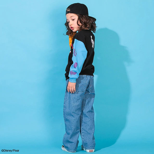 Japanese BDL x Disney Toy Story two-tone sleeve sweatshirt 90-140cm boys/girls spring/summer TOPS