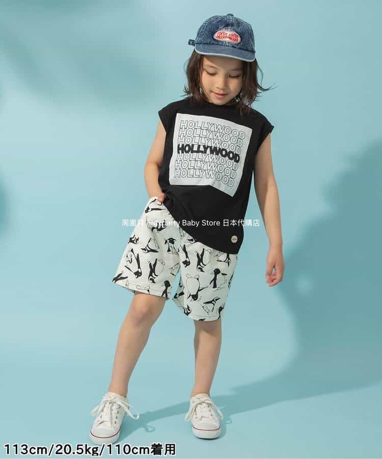 Japanese children's clothing BREEZE sleeveless printed top 80-140cm boys/girls summer TOPS