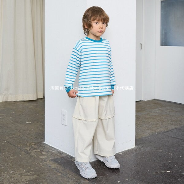 Japanese children's clothing b・R# 2Way detachable shorts loose stretch pants 100-150cm boys/girls spring and summer PANTS