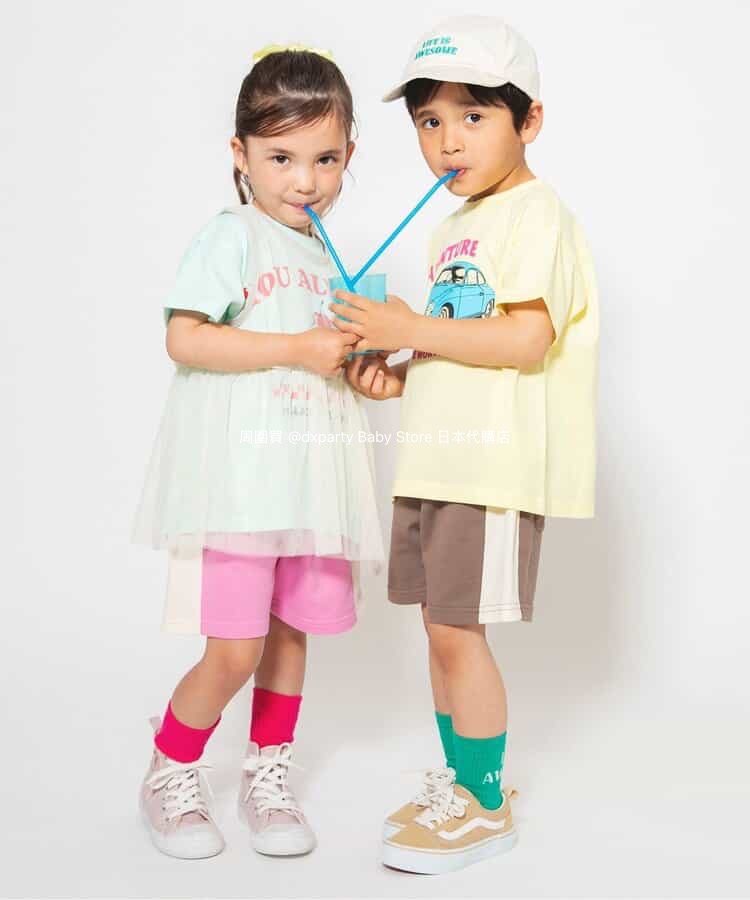 Japanese children's clothing BREEZE chiffon vest top 80-140cm girls summer TOPS