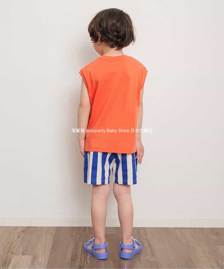 Japanese children's clothing BREEZE sleeveless printed top 80-140cm boys/girls summer TOPS