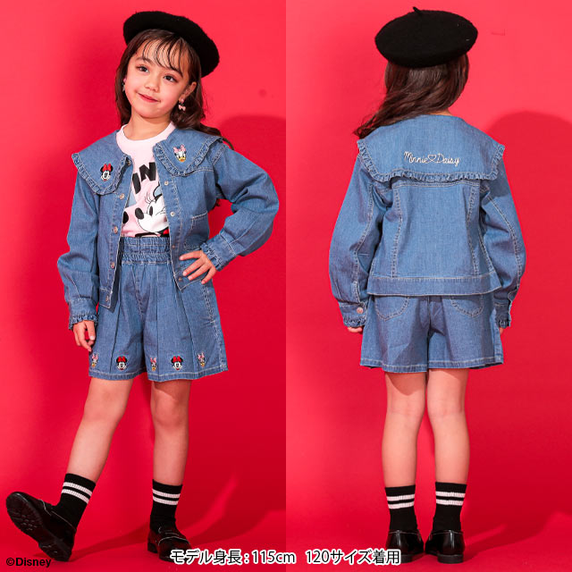 Japanese BDL x Disney denim jacket 80-130cm for girls, spring/summer OUTERWEAR