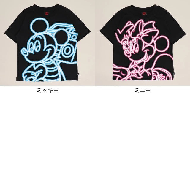 日本童裝 BDL x Disney 親子裝 夜光 印花上衣 80-150cm 男童款/女童款 夏季 TOPS