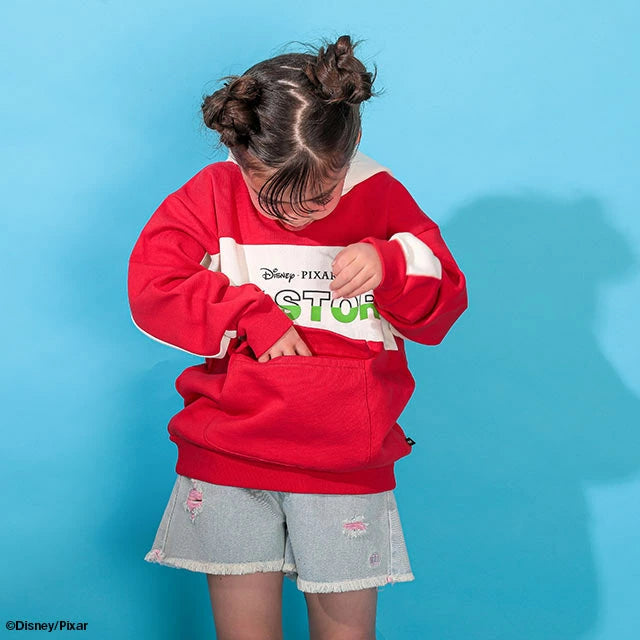 Japanese BDL x Disney Toy Story 3D Pocket Sweatshirt (80-140cm) for Boys/Girls Spring/Summer TOPS
