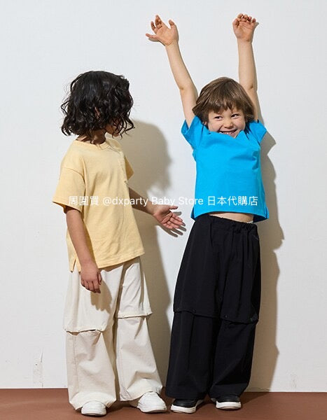 Japanese children's clothing b・R# 2Way detachable shorts loose stretch pants 100-150cm boys/girls spring and summer PANTS
