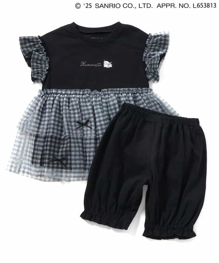Japanese Ampersand x Sanrio Bow-knot Tulle Two-Piece Set (80-140cm) for Girls Spring TOPS PANTS (Other Brands)