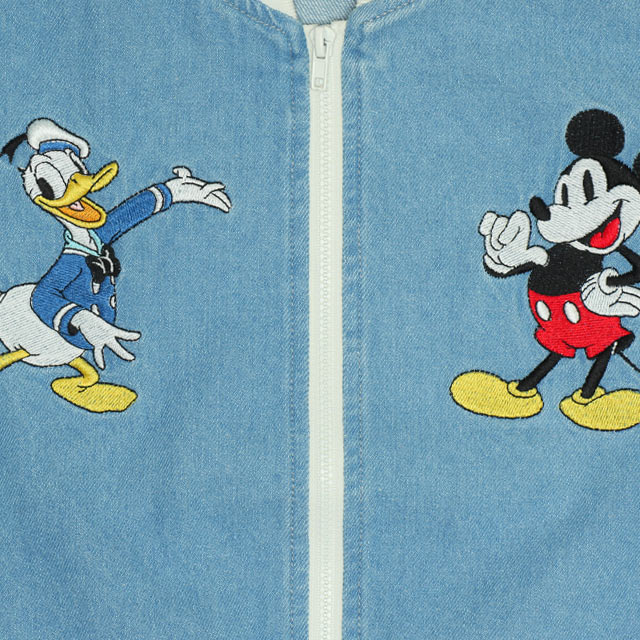 Japanese BDL x Disney Baseball Denim Jacket 80-140cm Boys Spring/Summer OUTERWEAR