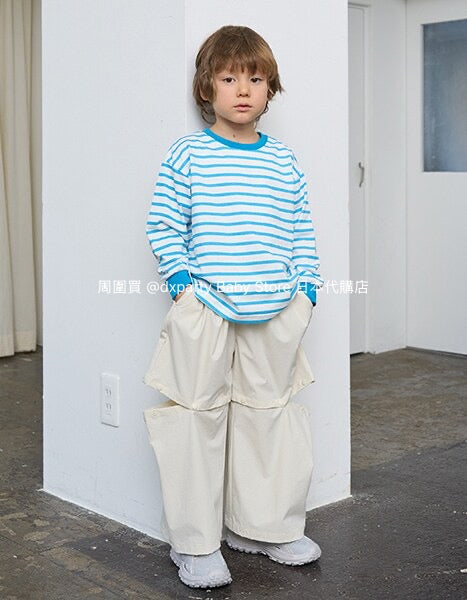 Japanese children's clothing b・R# 2Way detachable shorts loose stretch pants 100-150cm boys/girls spring and summer PANTS