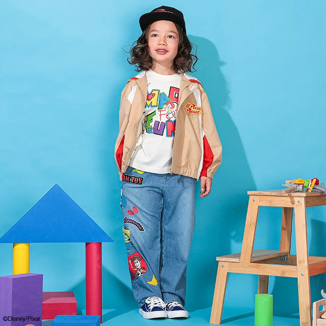 Japanese BDL x Disney Toy Story Waterproof Series Colorblock Windbreaker 90-140cm Boys' Spring/Summer OUTERWEAR