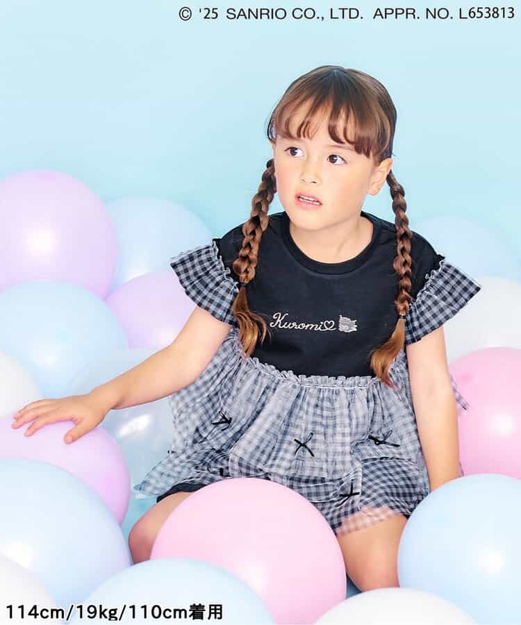 Japanese Ampersand x Sanrio Bow-knot Tulle Two-Piece Set (80-140cm) for Girls Spring TOPS PANTS (Other Brands)