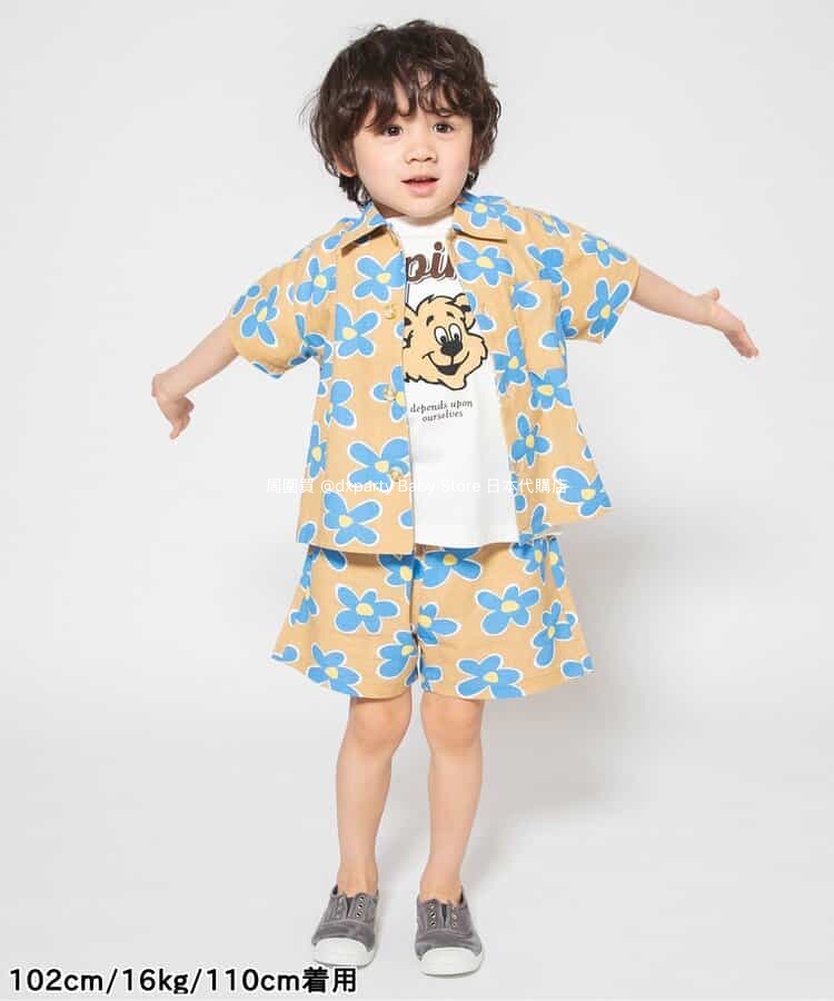 Japanese children's clothing BREEZE printed tops 80-140cm boys/girls summer TOPS