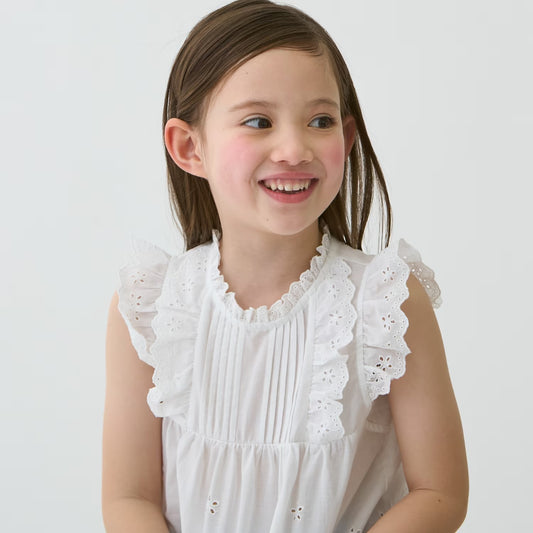 日本童裝 pe#main 蕾絲上衣 80-130cm 女童款 夏季 TOPS