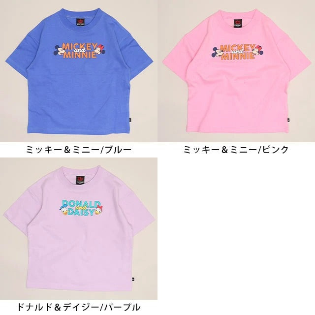 Japanese BDL x Disney parent-child print tops (80-150cm) for boys and girls (summer TOPS)