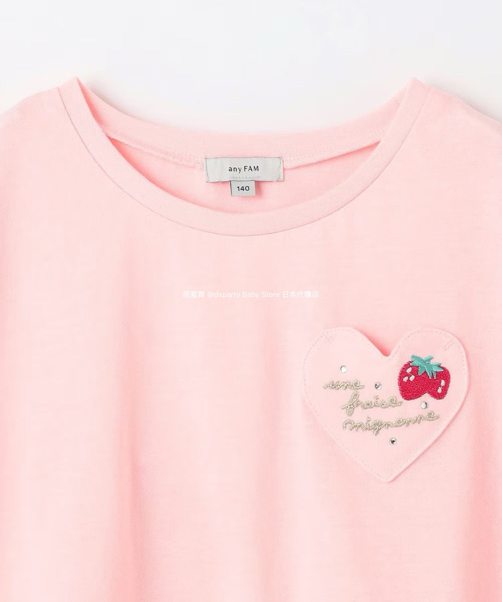 Japanese children's clothing aF#a325 spliced elegant top 90-160cm girls summer TOPS