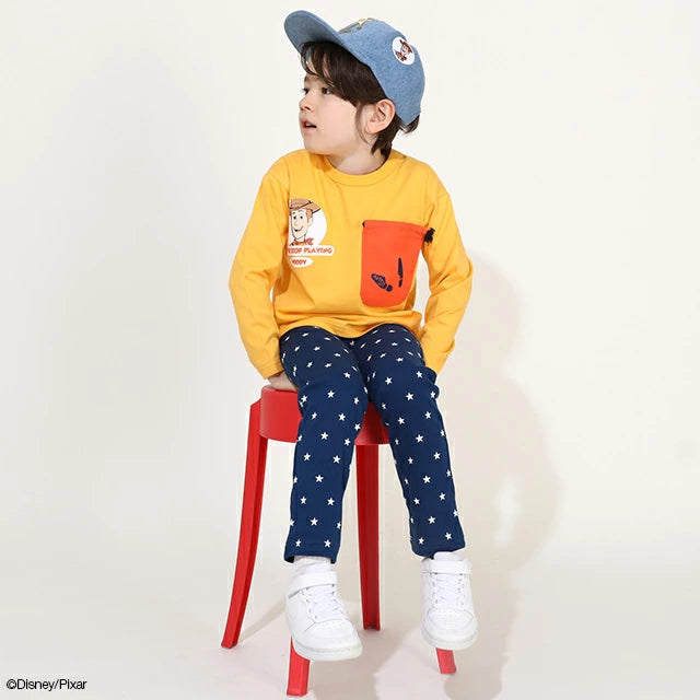 Japanese BDL x Disney Toy Story Mountain Pocket Top 80-140cm Boys Spring/Summer TOPS
