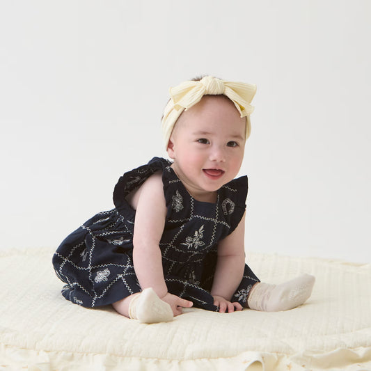 日本童裝 pe#main 印度棉圖案刺繡兩件套裝 70-80cm 女童款 初生嬰兒 夏季 DRESSES PANTS