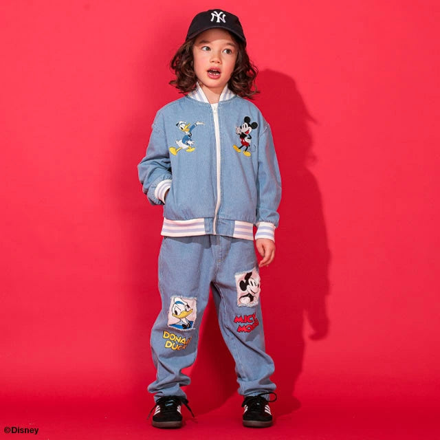 Japanese BDL x Disney Baseball Denim Jacket 80-140cm Boys Spring/Summer OUTERWEAR