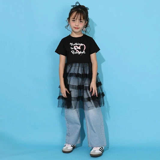 Japanese BDL x Disney parent-child print tops (80-150cm) for boys and girls (summer TOPS)