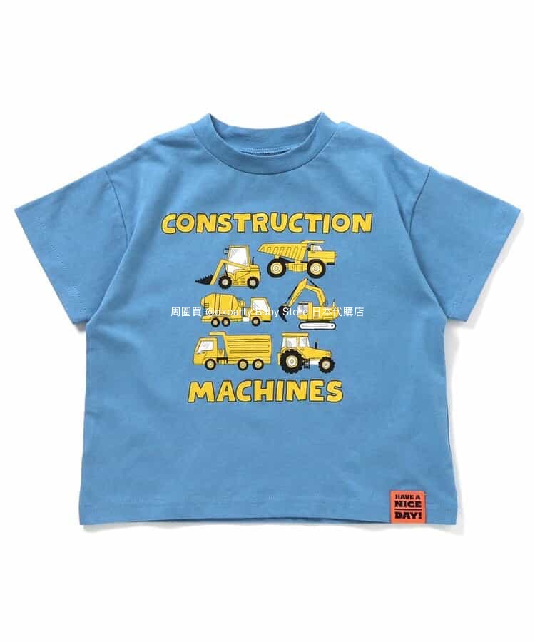 Japanese children's clothing BREEZE work vehicle series tops 80-130cm boys' summer TOPS