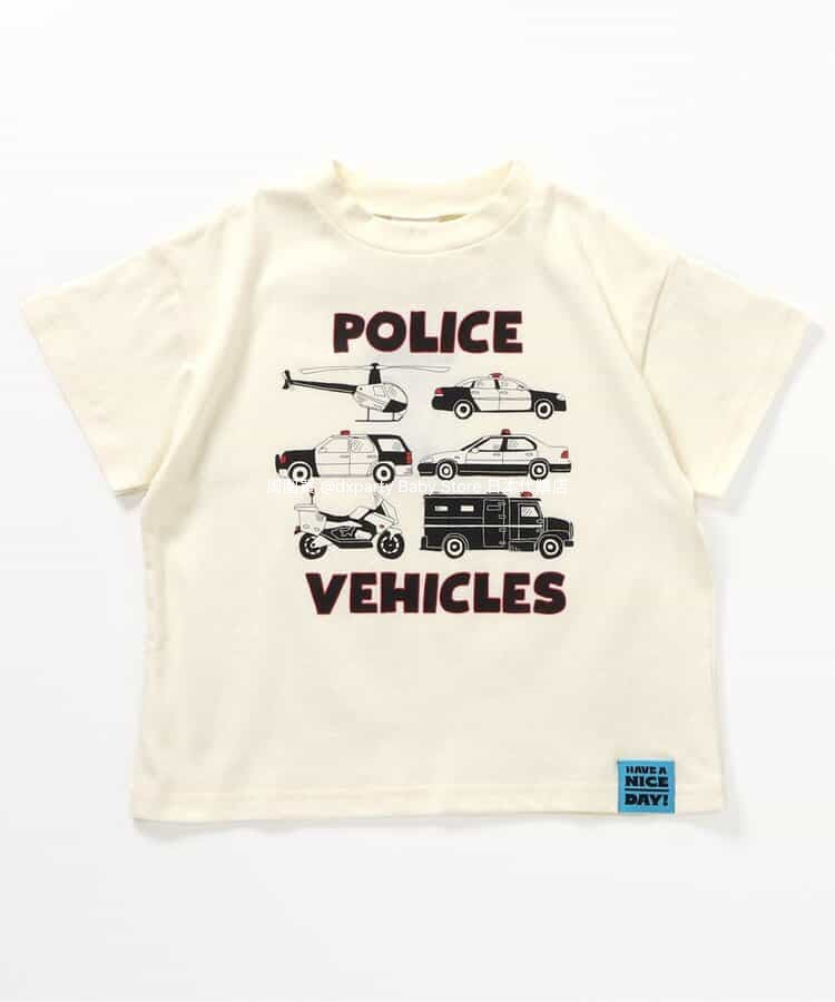 Japanese children's clothing BREEZE work vehicle series tops 80-130cm boys' summer TOPS
