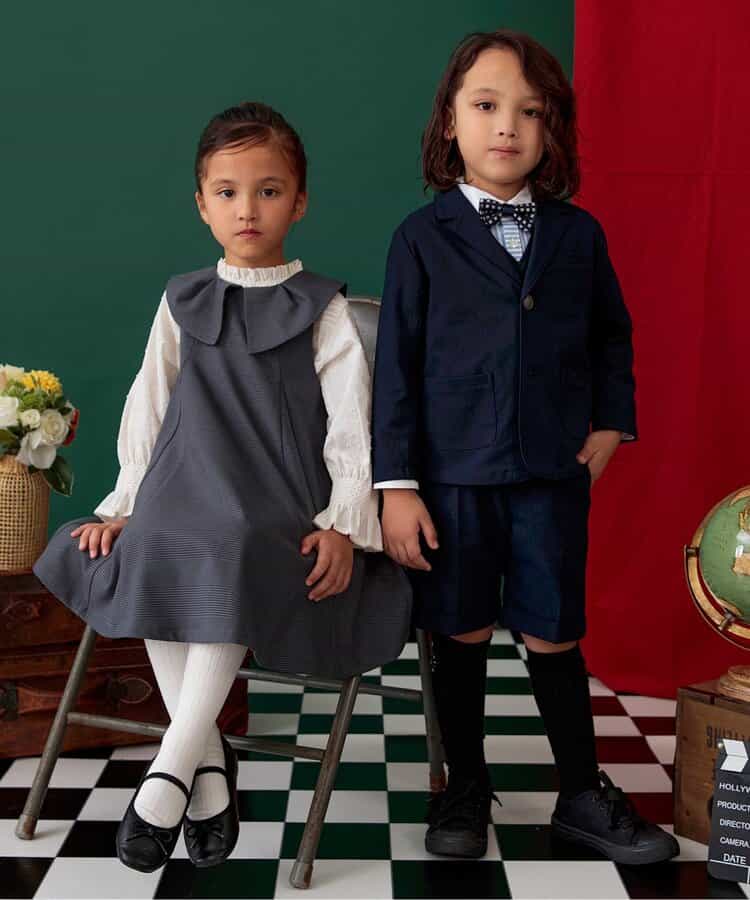 Japanese children's clothing BREEZE shirt 90-130cm boys' spring TOPS interview/banquet/performance