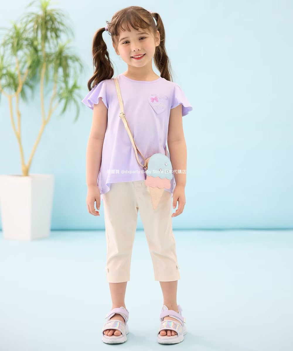 Japanese children's clothing aF#a325 contact cold stretch leggings 100-160cm girls summer PANTS