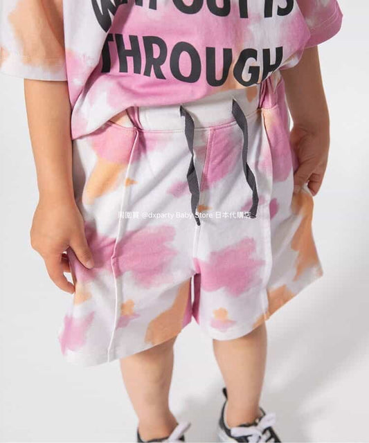 Japanese children's clothing BREEZE tie-dye shorts 90-150cm boys'/girls' summer PANTS