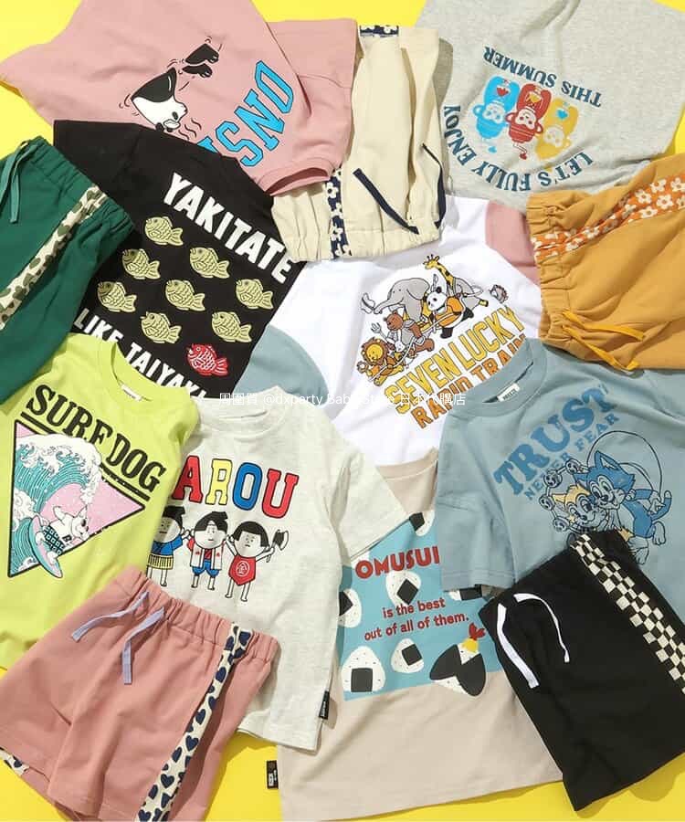 BREEZE Japanese Summer Festival Print Tops (80-140cm) for Boys and Girls (Summer)