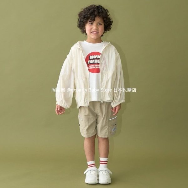Japanese children's clothing b・R# 2Way vest with detachable sleeves (100-150cm) for boys and girls, spring and summer outerwear