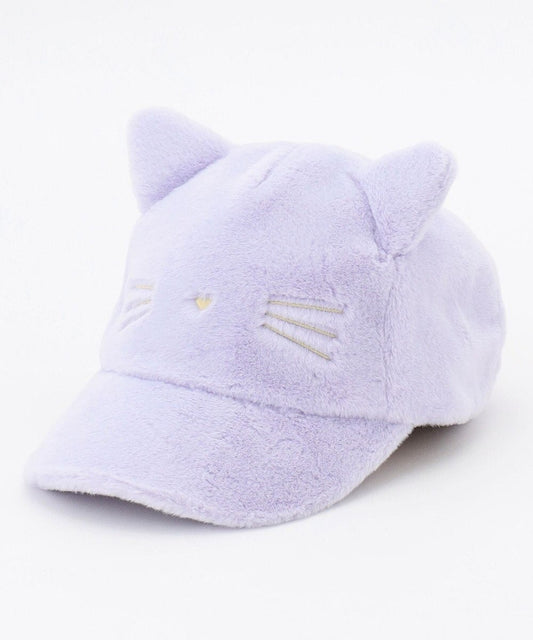 日本直送 aF#a325 貓耳毛毛Cap帽 52-56cm 帽系列