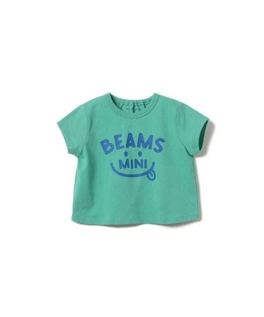 日本童裝 BE#AMS mini 微笑LOGO上衣 70-80cm 親子裝 男童款/女童款 初生嬰兒 夏季 TOPS