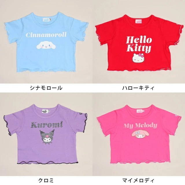 日本童裝 BDL x Sanrio 木耳邊短款上衣 90-140cm 女童款 夏季 TOPS