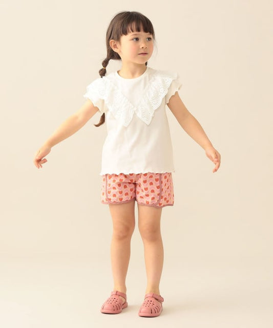 日本童裝 BE#AMS mini 水陸兩用 防水系列 碎花沙灘褲 90-140cm 女童款 PANTS 夏季 夏日玩水泳衣特輯