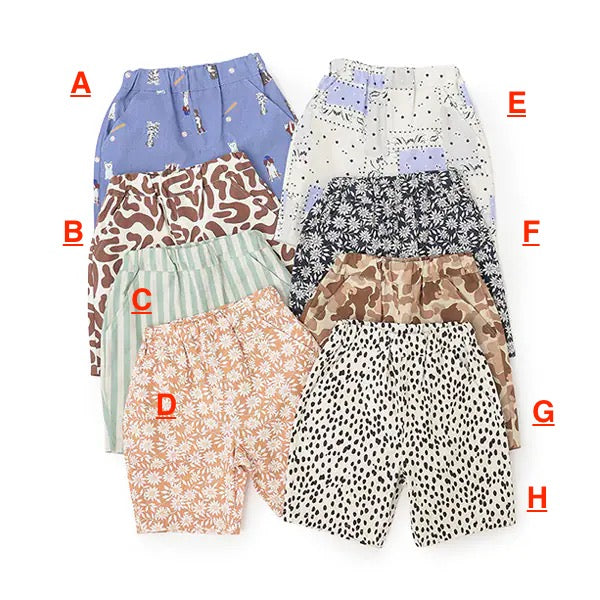 Japanese children's clothing pe#main casual shorts 80-130cm boys' summer PANTS
