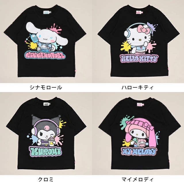 Japanese BDL x Disney parent-child print tops (80-150cm) for boys and girls (summer TOPS)