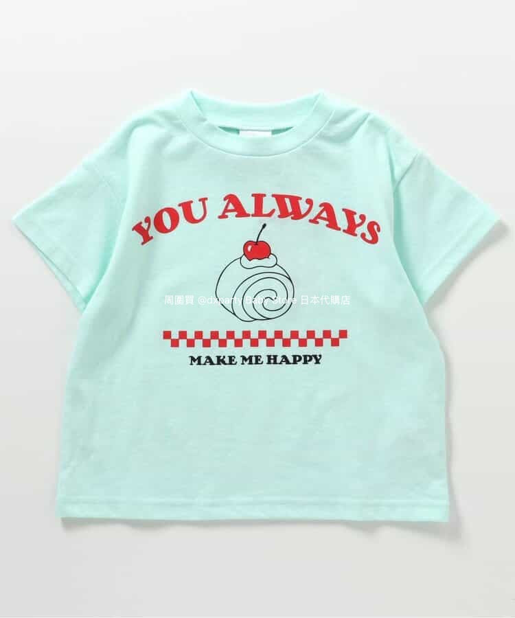 Japanese children's clothing BREEZE printed tops 80-140cm boys/girls summer TOPS