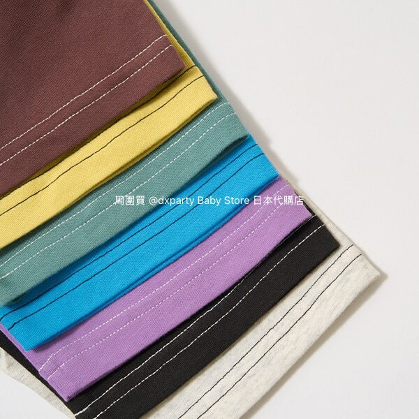 Japanese children's clothing b・R# patch logo top 100-150cm boys/girls summer TOPS
