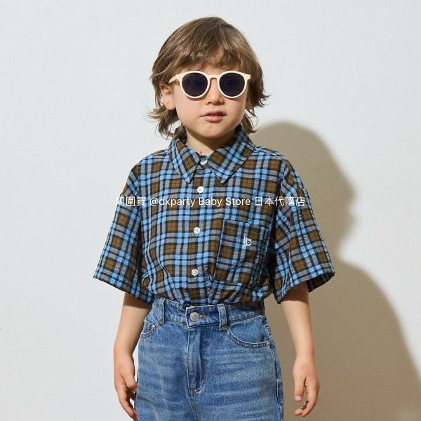 Japanese children's clothing b・R# casual shirt 100-150cm boys/girls spring and summer TOPS