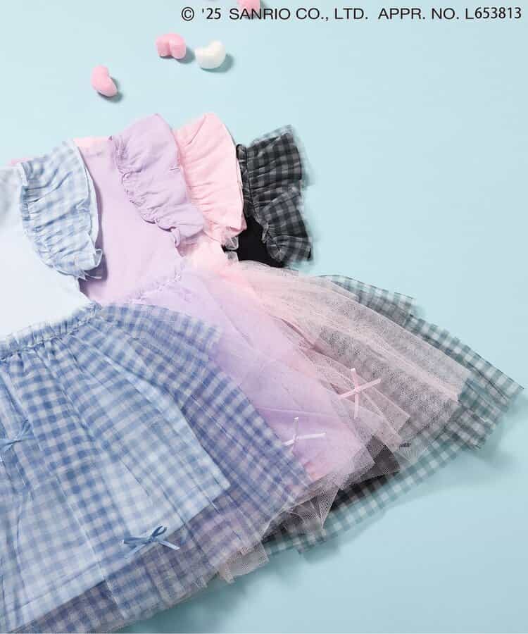Japanese Ampersand x Sanrio Bow-knot Tulle Two-Piece Set (80-140cm) for Girls Spring TOPS PANTS (Other Brands)