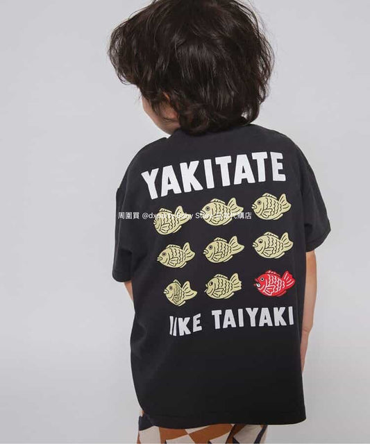 BREEZE Japanese Summer Festival Print Tops (80-140cm) for Boys and Girls (Summer)